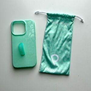 Loopy Case for iPhone 14 Pro - Mint Leopard / Righty